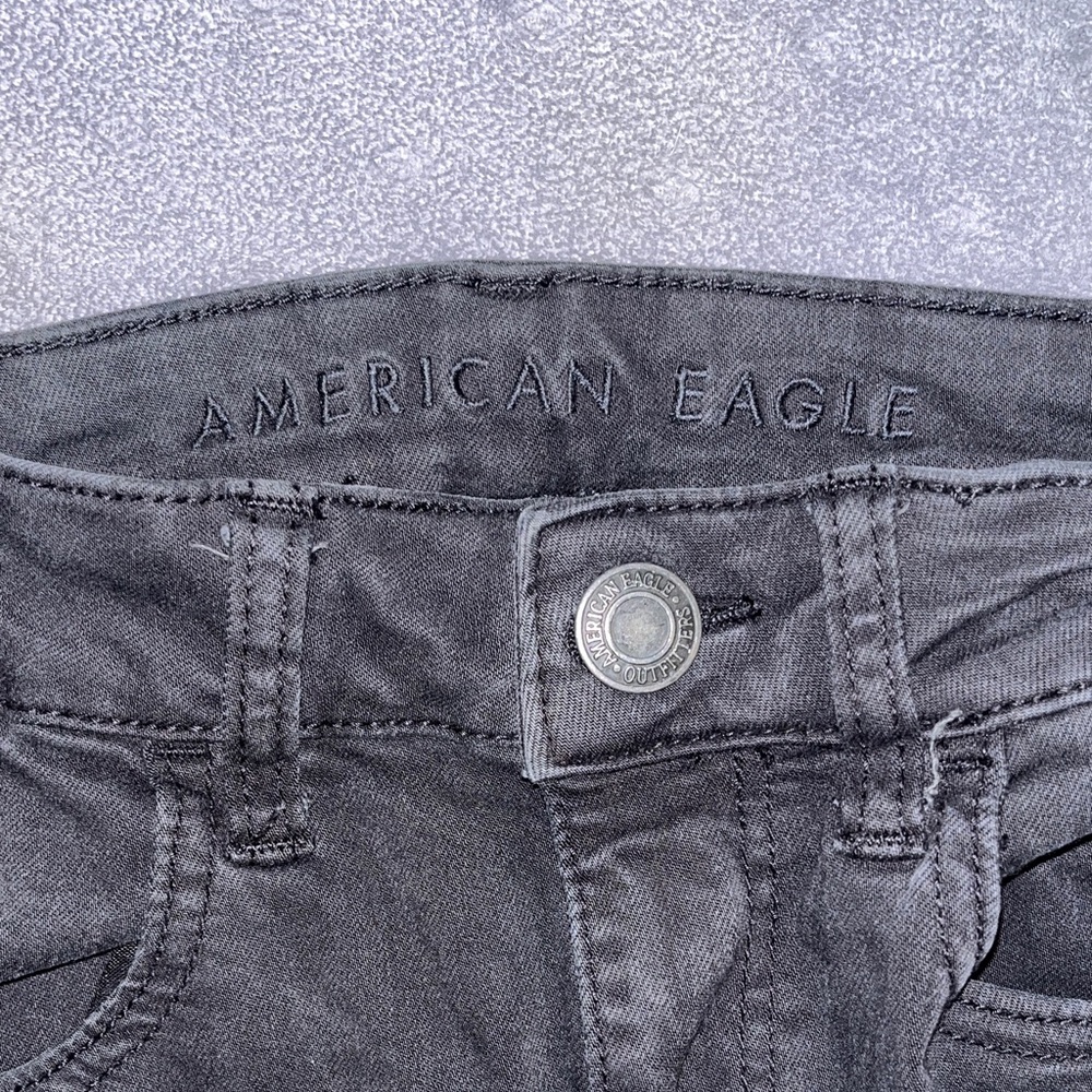 American Eagle Outfitters Women's Charcoal High Rise Jeans